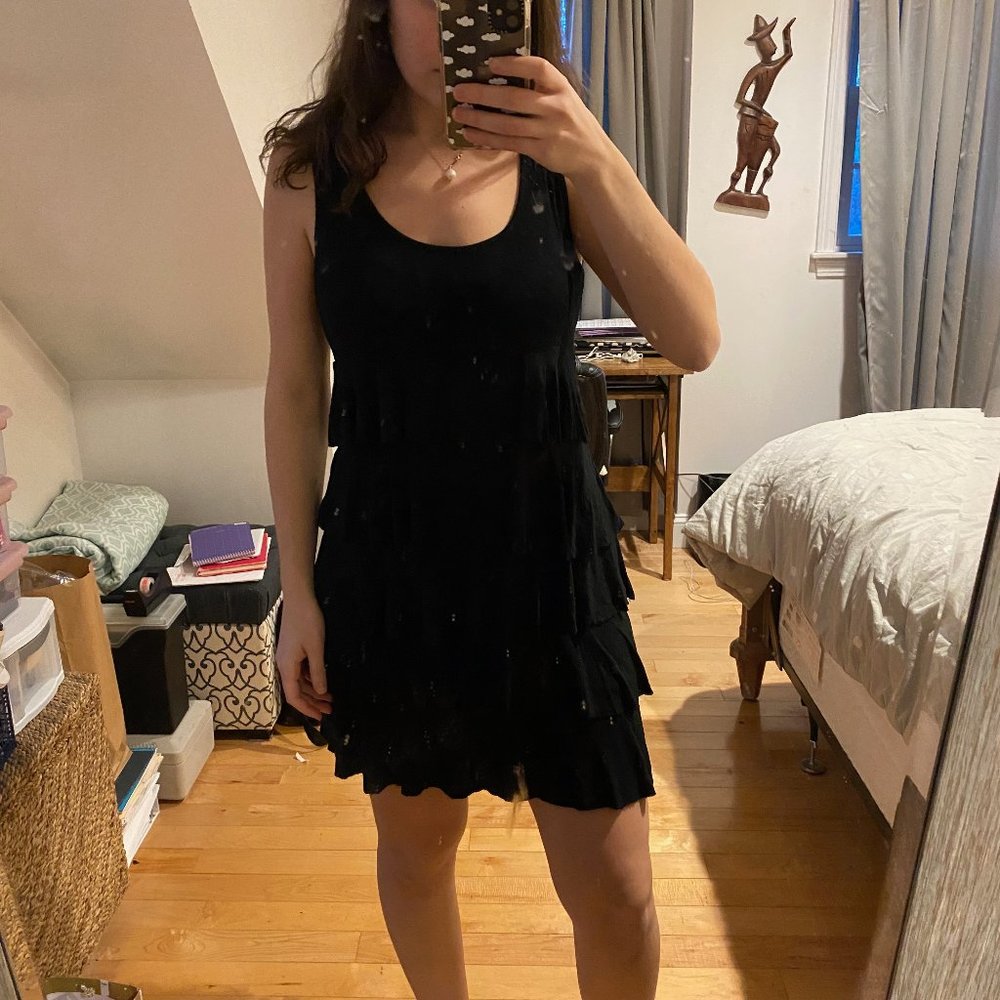 Black Ruffle Dress